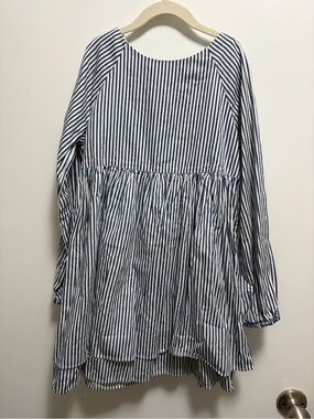 Tucker + Tate Navy Stripe Dress 100% Cotton Girls Size 7